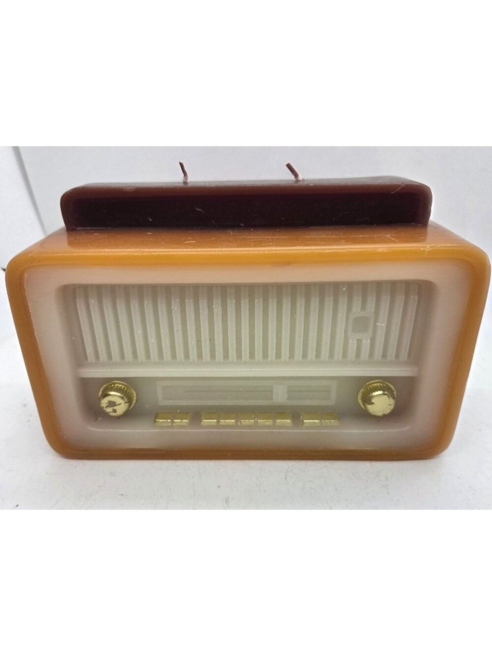 Hearth & Hand Magnolia Unscented Radio Figural Candle Sculpture